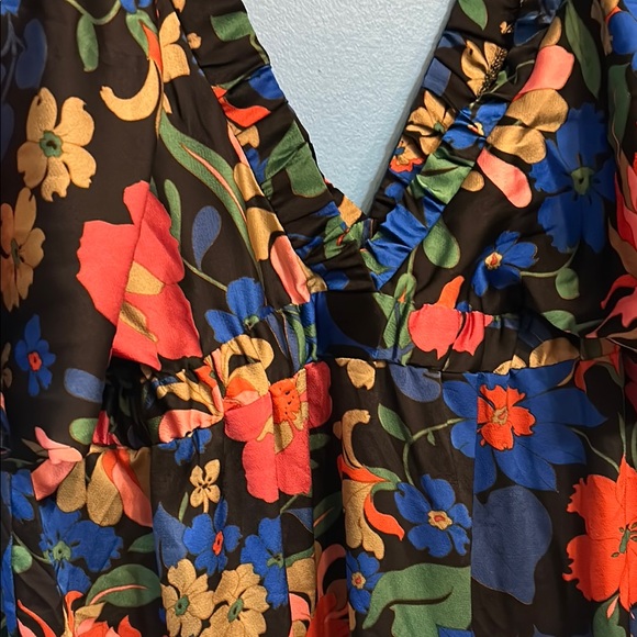 Chic Soul Orange and Red Ruffled Tiered Maxi Dress - Picture 3 of 8